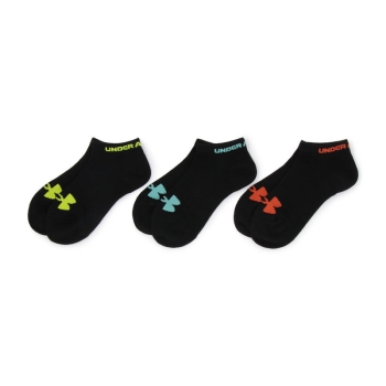 男児　アンダーアーマー　ロゴスニーカー丈ソックス　３足組