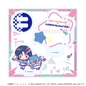 アクリルスタンドプレート「ガールズバンドクライ×サンリオキャラクターズ」07/ナナ×タキシードサム
