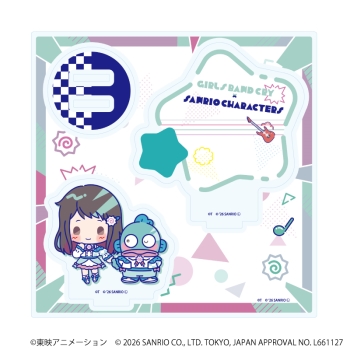 アクリルスタンドプレート「ガールズバンドクライ×サンリオキャラクターズ」08/リン×ハンギョドン