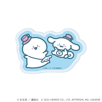アクリルマグネット「お文具といっしょ×サンリオキャラクターズ」お文具さん×シナモロール