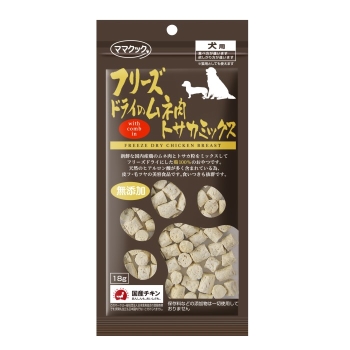 ママクック　フリーズドライムネ肉トサカミックス１８ｇ