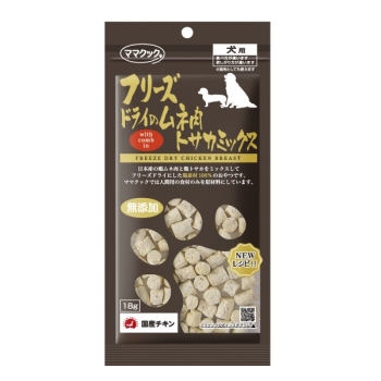 フリーズドライのムネ肉トサカミックス犬用１８ｇ
