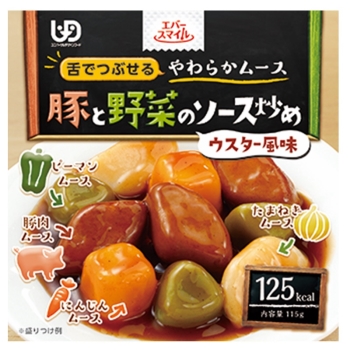 エバースマイル 豚と野菜のソース炒め風ムース