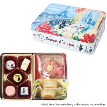 リサとガスパールの２５周年アニバーサリー缶