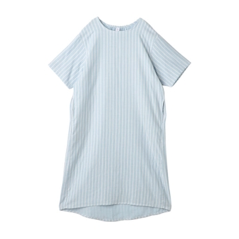 しっとり工房　婦人Ｗガーゼ５分袖ワンピース