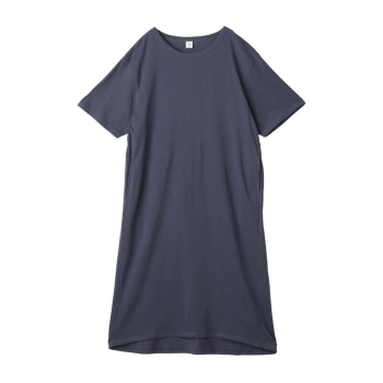 しっとり工房　婦人Ｗガーゼ５分袖ワンピース