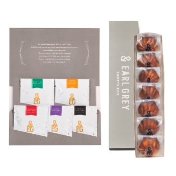 【お歳暮】＆ＥＡＲＬ ＧＲＥＹ　バター餅７個セット＆アールグレイ１Ｐ５種アソート