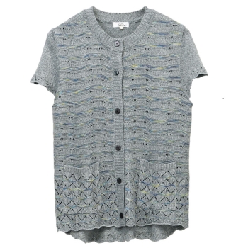 ニットワンタッチテープ丸首ベスト