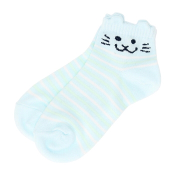 女児　トレンド柄ショート丈ソックス