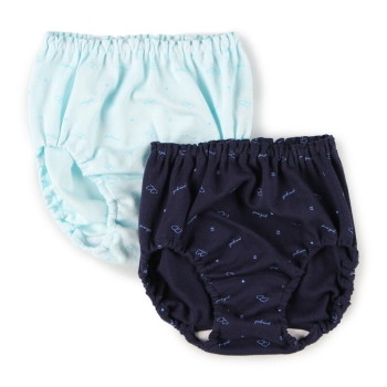 女児　ステショおばけ柄ショーツ２枚組