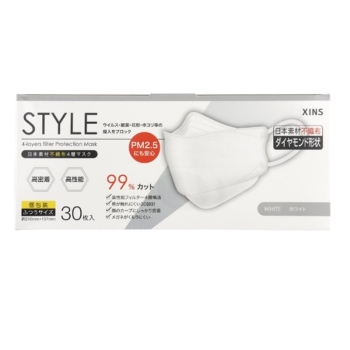 ＳＴＹＬＥマスク　ホワイト　ふつう　３０枚