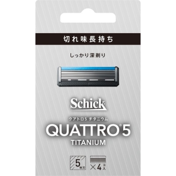 クアトロ5 チタニウム 替刃4コ
