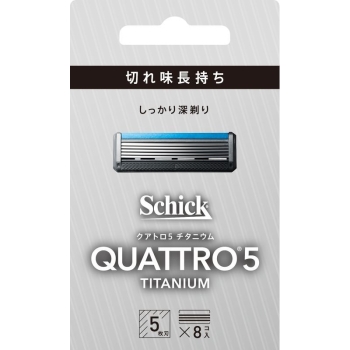 クアトロ5 チタニウム 替刃 8コ