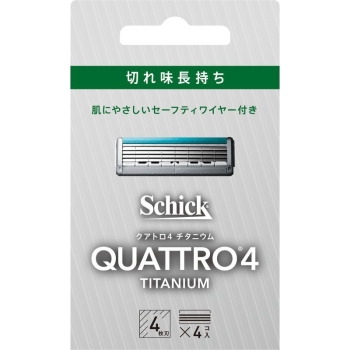 クアトロ4 チタニウム 替刃 4コ