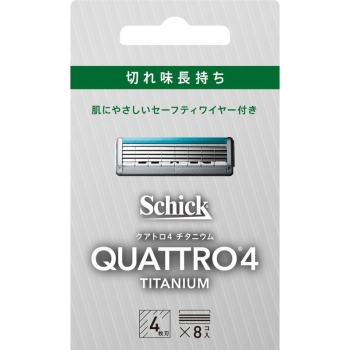 クアトロ4 チタニウム 替刃 8コ