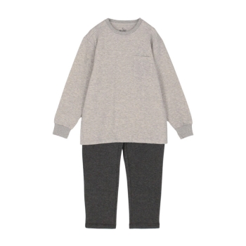 セブンプレミアムライフスタイル　紳士　ボディヒーター　肌綿キルト無地ルームセット