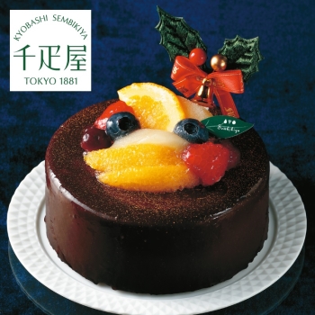 【クリスマス】京橋千疋屋　クリスマスチョコレートムース　４号