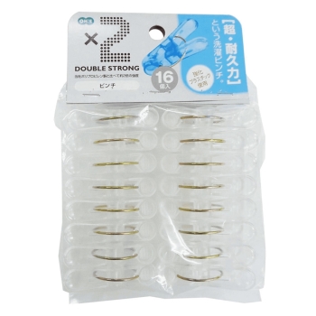 ポリカピンチ　１６個入　クリア