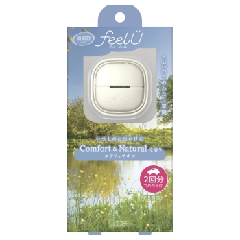 ■　消臭力クルマ用ｆｅｅｌＵ　本体　エクリュサボン
