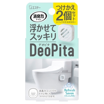 エステー　消臭力トイレ　ＤｅｏＰｉｔａ（デオピタ）　つけかえ用　２個入り　リフレッシュサボン