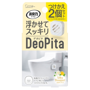 エステー　消臭力トイレ　ＤｅｏＰｉｔａ（デオピタ）　つけかえ用２個入り　シルキーブーケ