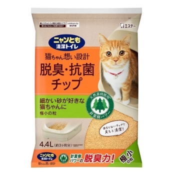 ニャンとも清潔トイレ　脱臭・抗菌チップ　極小の粒　４．４Ｌ