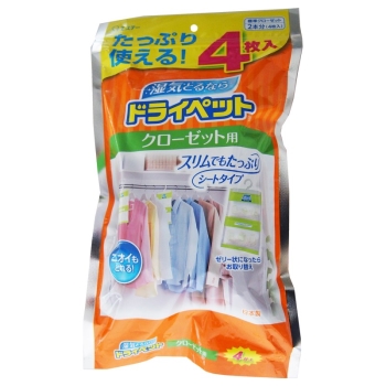 ドライペット　クローゼット用　４枚入