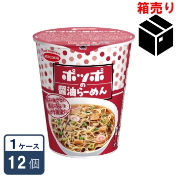 ポッポの醤油らーめん ６２ｇ　１ケース１２個入