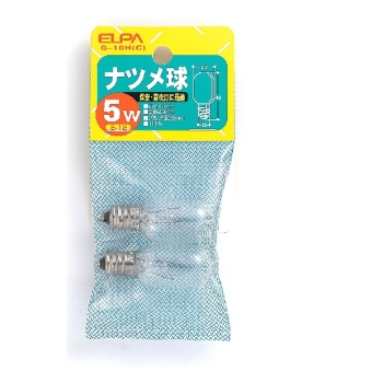 ＥＬＰＡ　ナツメ球透明　Ｇ－１０Ｈ（Ｃ）