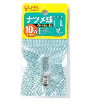 ＥＬＰＡ　ナツメ球１０Ｗ透明　Ｇ－１４Ｈ（Ｃ）