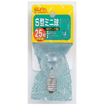 ＥＬＰＡ　Ｓ型ミニ２５Ｗ透明　Ｇ－２０Ｈ（Ｃ）