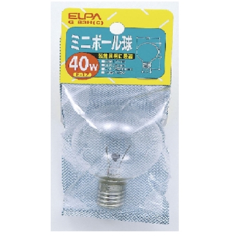 ＥＬＰＡ　ミニボール球４０Ｗ　Ｇ－８３Ｈ（Ｃ）