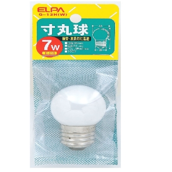 ＥＬＰＡ　寸丸球　Ｇ－１３Ｈ（白）