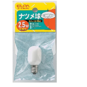 ＥＬＰＡ　節電ナツメ球　Ｇ－５Ｈ（白）