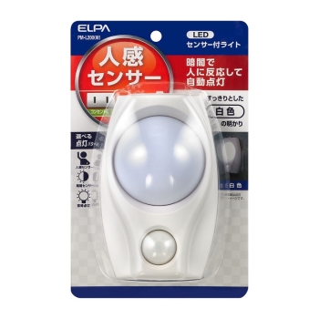 ＥＬＰＡ　ＬＥＤナイトライト　ＰＭ－Ｌ２００（Ｗ）