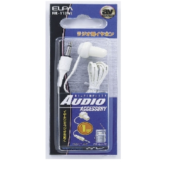 ＥＬＰＡ　ラジオイヤホン白１Ｍ　ＲＥ－１１（白）