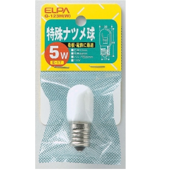 ELPA ナツメ110V5W G-123H(白)