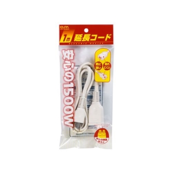ELPA 延長コード1m LPE-101N(W)