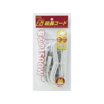 ELPA 延長コード2m LPE-102N(W)
