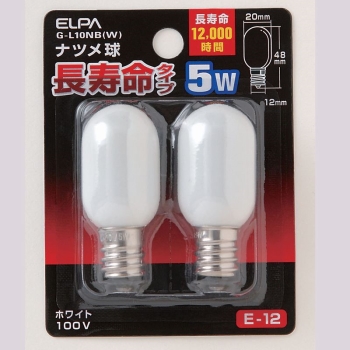 ELPA 長寿命ナツメ球 2個入り