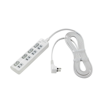 ELPA 個別スイッチ付タップ 4個口3m WLS-LU43EB(W)