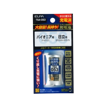 ＥＬＰＡ　電話機用電池　　ＴＳＡ－０５３