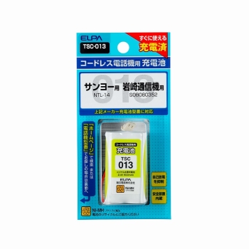 ＥＬＰＡ　電話機用充電池　ＴＳＣ－０１３