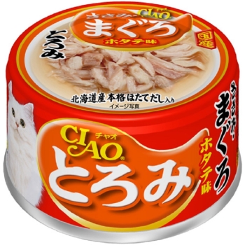 ■　チャオ　とろみささみ・まぐろ　ホタテ味　８０ｇ