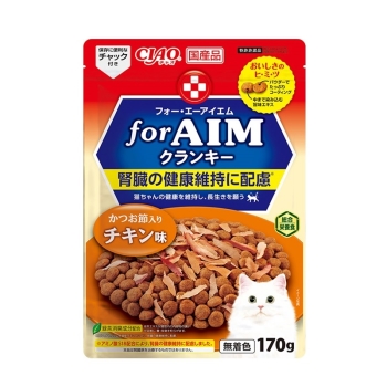 ■　ｆｏｒＡＩＭクランキーかつお節入りチキン味１７０ｇ
