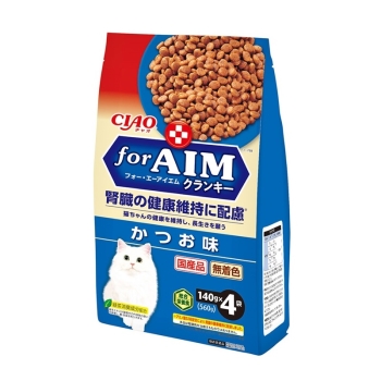 ｆｏｒＡＩＭクランキーかつお味１４０ｇ×４袋