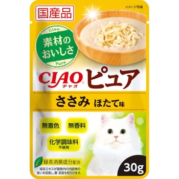 CIAOピュアパウチ ささみほたて味30g: ヘルス