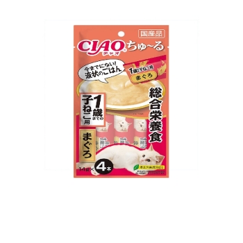 ■　ＣＩＡＯちゅ～る総合栄養食１歳子猫まぐろ１４ｇ４本