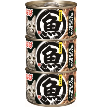 マルウオ かつお・まぐろ かつお節入り 140g 3缶: ヘルス
