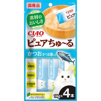 ■　ＣＩＡＯピュアちゅ～る　かつおかつお節１４ｇ×４